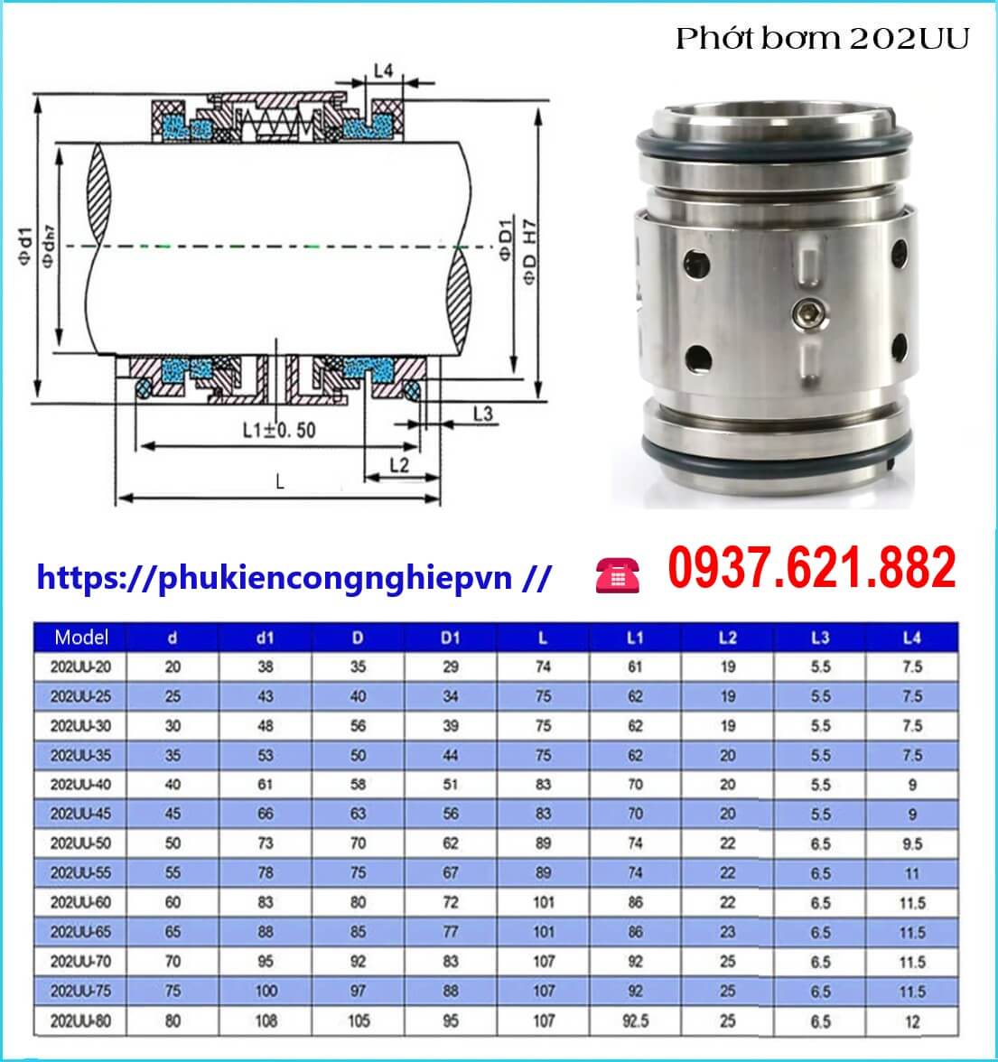 /Phớt bơm 202UU-1